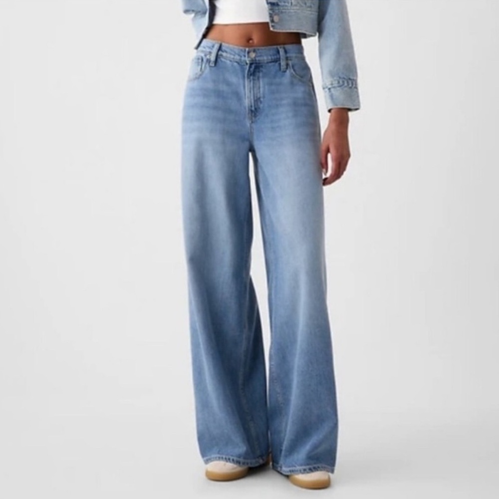 Gap‎ NWT 14/32 Baggy Mid Rise Drapey Jeans 90s Y2K Inspired Loose